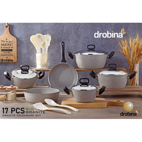 طقم قدور drobina 17 غرانيت تركي Ellie Grey