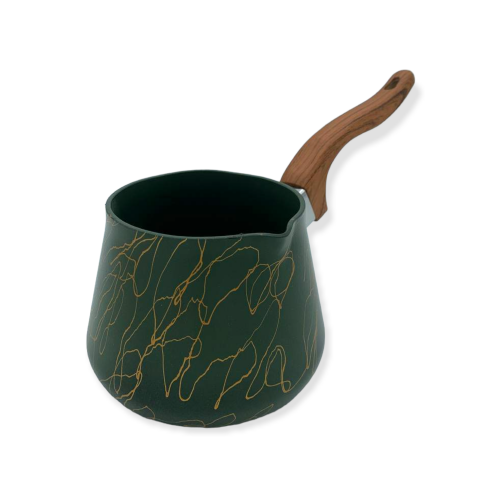 ركوة قهوة غرانيت مقاس 4 اخضر خشبي