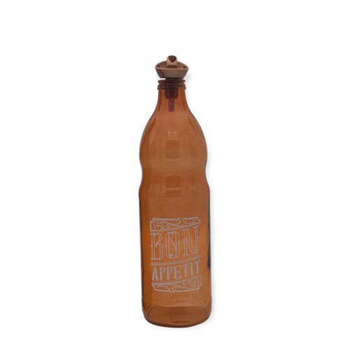 قاروره زيت 1 لتر زجاج ملون