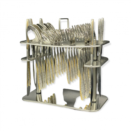 طقم ملاعق 30 قطعة ذهبي drobina