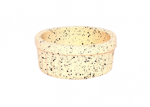 زبدية مضلعة مدورة فخار جرانيت دروبينا