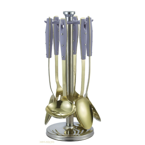 طقم ملاعق غرف 7 قطع PURPLE ذهبي drobina