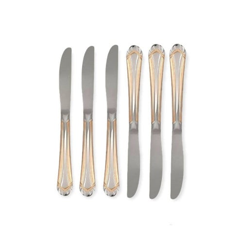 سكاكين اكل drobina ذهبي