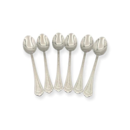 ملاعق حلا drobina فضي ليزر