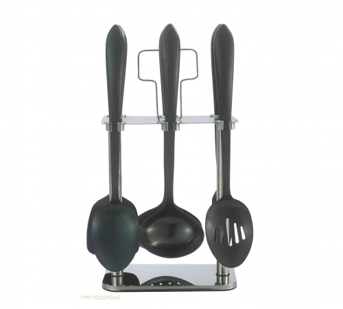 طقم ملاعق غرف 7 قطع أسود مات drobina