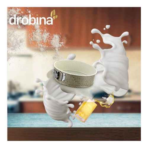 قالب كيك بقفل 18سم دروبينا Grey