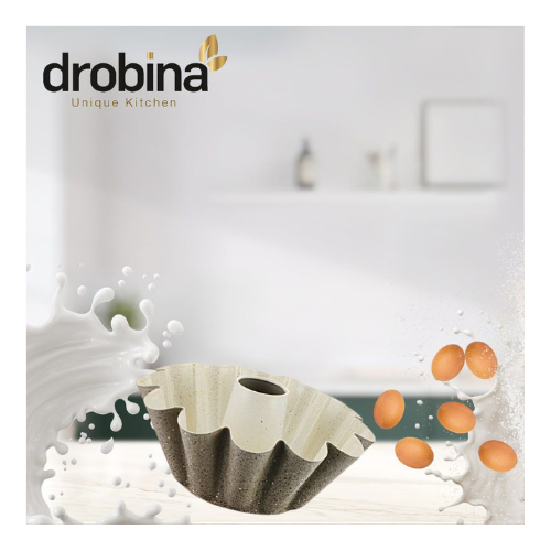 قالب كيك بعامود مشرشر23سم دروبينا Grey