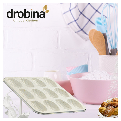 قالب بسكويت 12خانة مزخرف دروبينا Cream