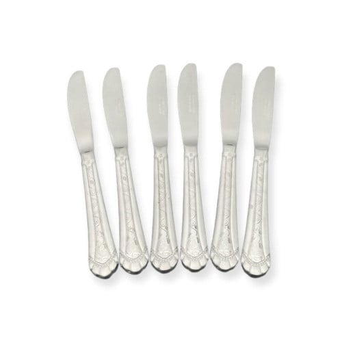 سكاكين اكل drobina فضي ليزر