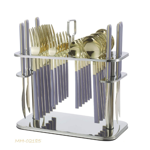 طقم ملاعق 30 قطعة PURPLE ذهبي drobina