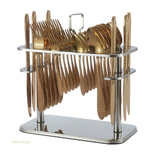 طقم ملاعق 30 قطعة برونز كامل drobina