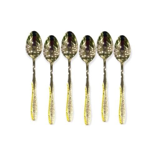 ملاعق اكل drobina ذهبي ليزر