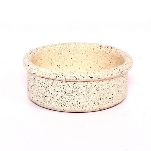 زبدية سادة مدورة (11CM)فخار جرانيت دروبينا