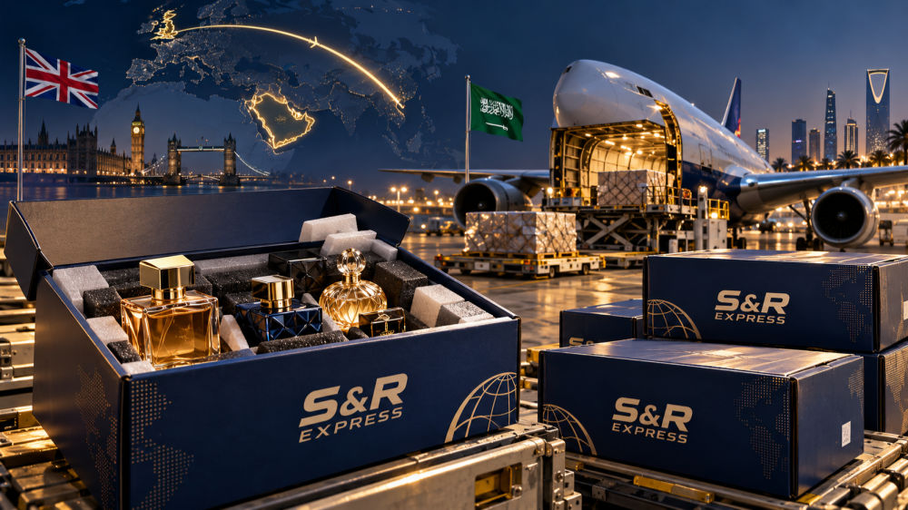 Shipping perfumes from Saudi Arabia to the UK with S&R Express