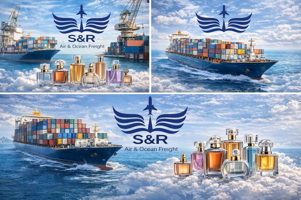 الشحن البحري للعطور عبر السفن – دليل شامل لخدمات شركة S&R