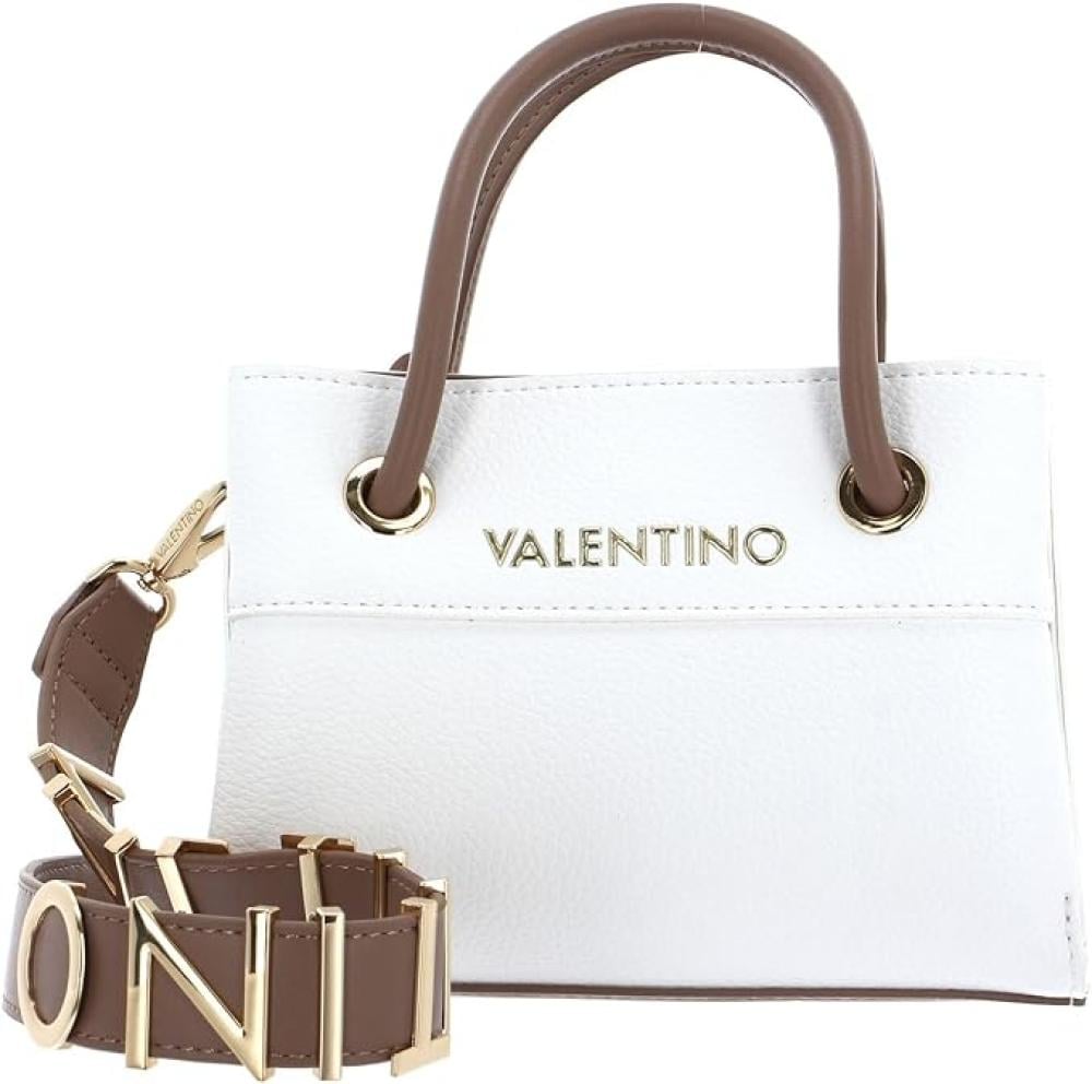 Valentino Alexia Damien white bag with brown handle | Avanti Perfumes