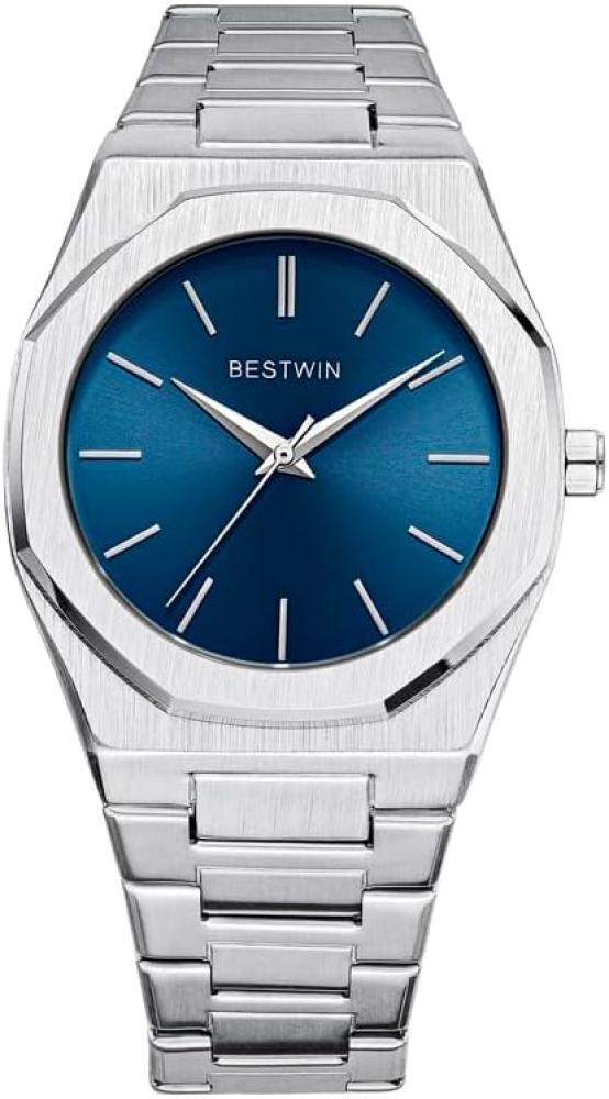 ساعة BESTWIN للرجال، تصميم كلاسيكي فاخر، مقاومة للماء