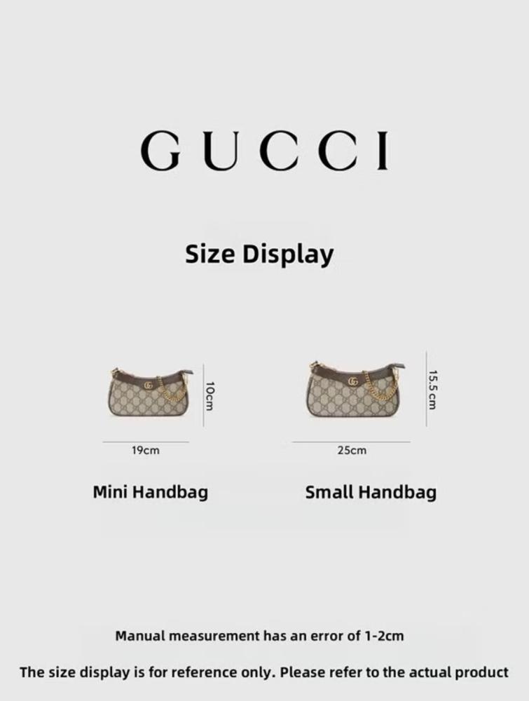 حقيبة غوتشي أوفيديا ميني بحزام سلسلة GG Supreme