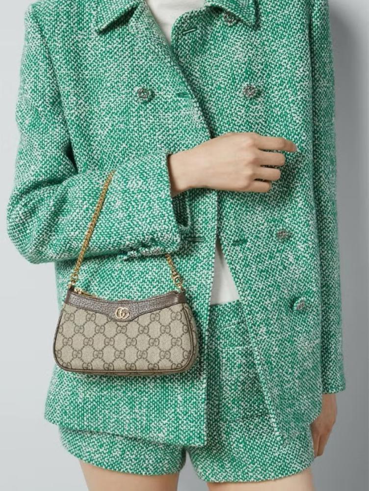 حقيبة غوتشي أوفيديا ميني بحزام سلسلة GG Supreme