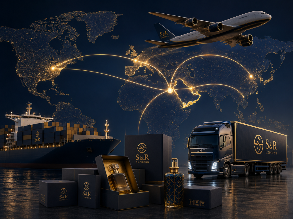 S&R Express International Perfume Air Freight | Air, Sea Freight, Customs Clearance, Import & Export from Saudi Arabia