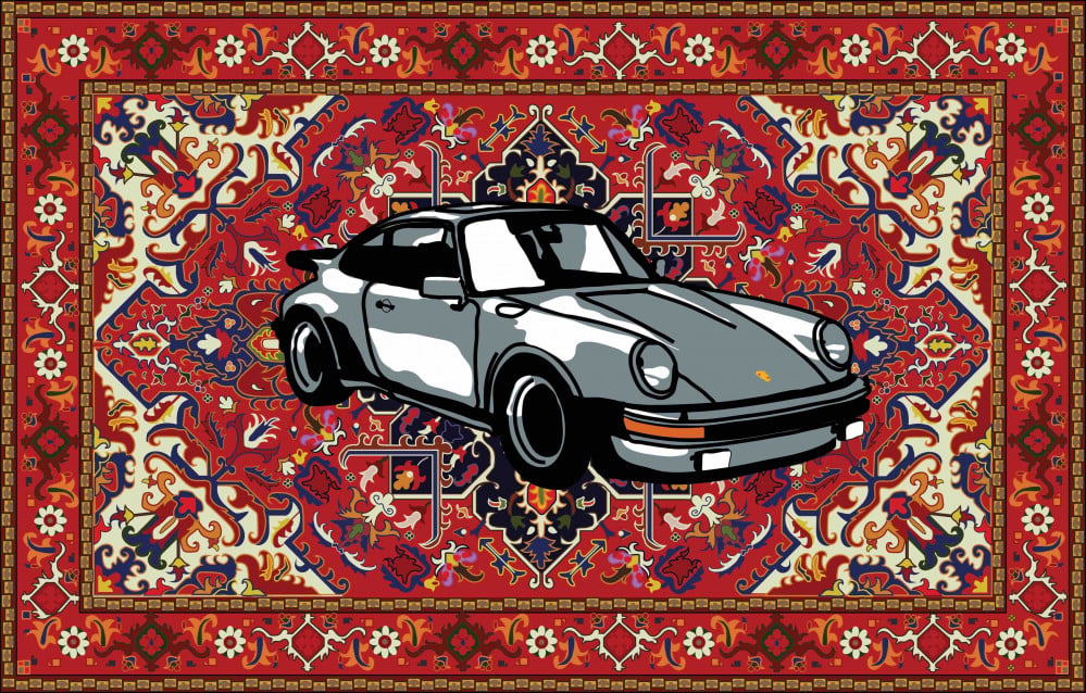 Porsche Garage Shop Mat, Carpet