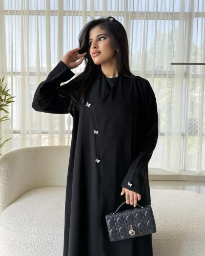 Z331 / قماش كريب كوبرا قصه لف صيني مع ازارير فراشة