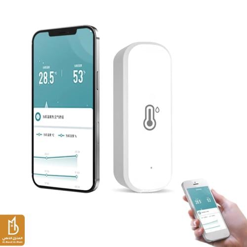 تحكّم في بيئة منزلك الداخلية بدقة مع مستشعر درجة الحرارة والرطوبة الذكي ، المصمم للمراقبة الفورية والتكامل مع أنظمة المنزل الذكي.