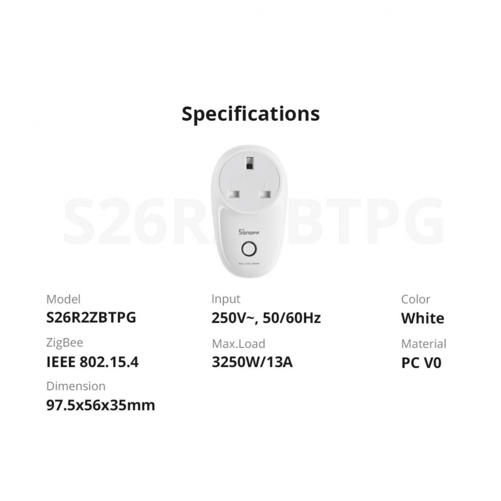 Zigbee S26 R2 WiFi Smart Plug – DE – Eiferer_ZA