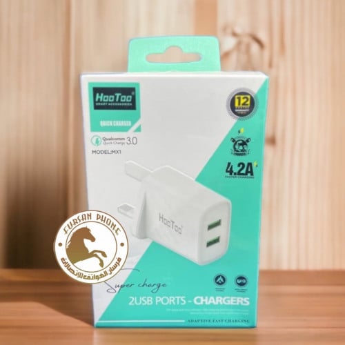 شاحن جداري 2منافذ USB من شركه هوتو