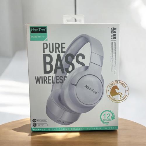 سماعه بلوتوث لون أبيض موديل HT-711 شركه هوتو