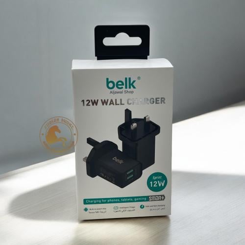 شاحن جداري 2منافذUSB بقوه12واط شركه بلك