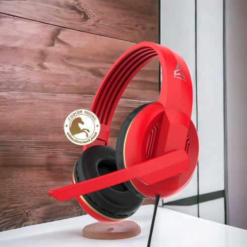 سماعه العاب V احمر