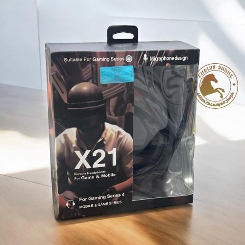 سماعه العاب مع مايك لون أسود