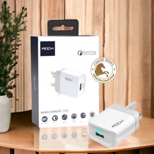 شاحن جداري روك بمنفذ USB سريع