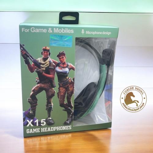 سماعه العاب مع مايك لون أخضر