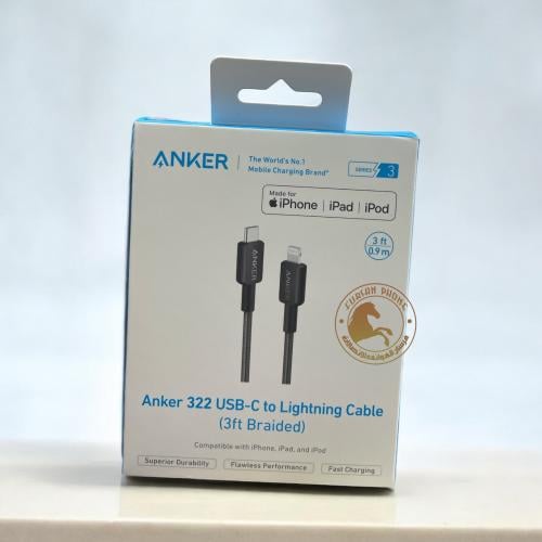 الأصلي سلك أيفون0.9 متر قماش أنكر