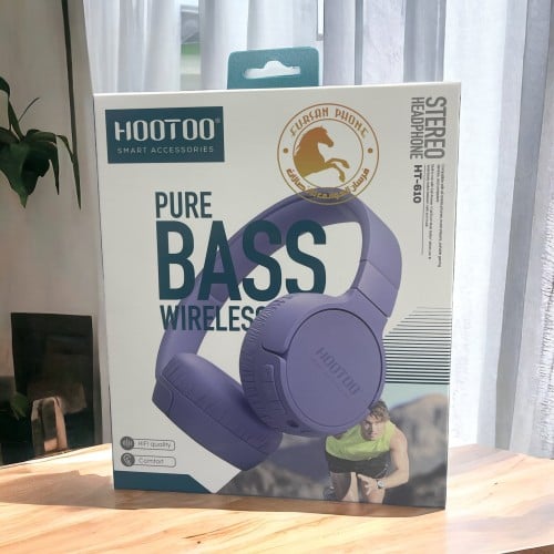 سماعه بلوتوث لون موف موديل HT-610 شركه هوتو