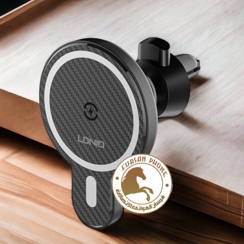 حامل مغناطيسي مع شاحن سياره 15W من لدنيو
