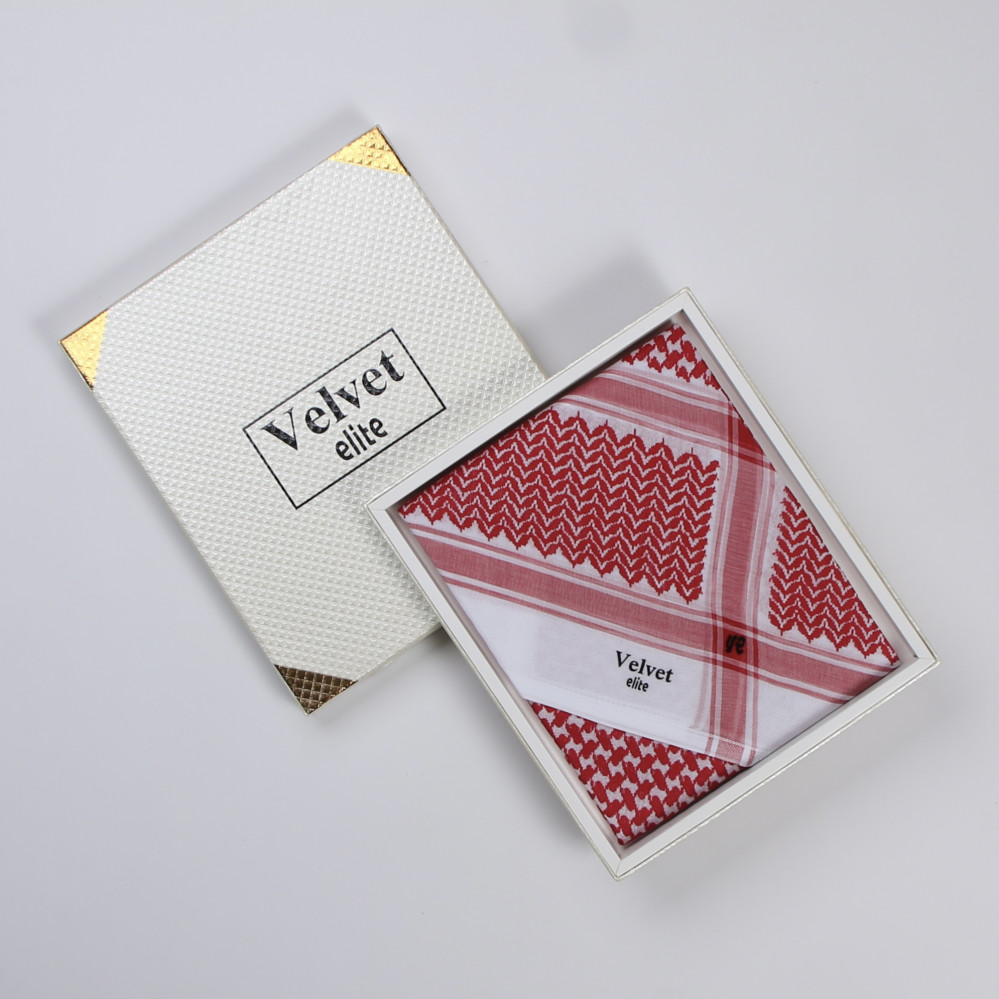 شماغ فلفيت اليت كلاسك 24 احمر دم الغزال