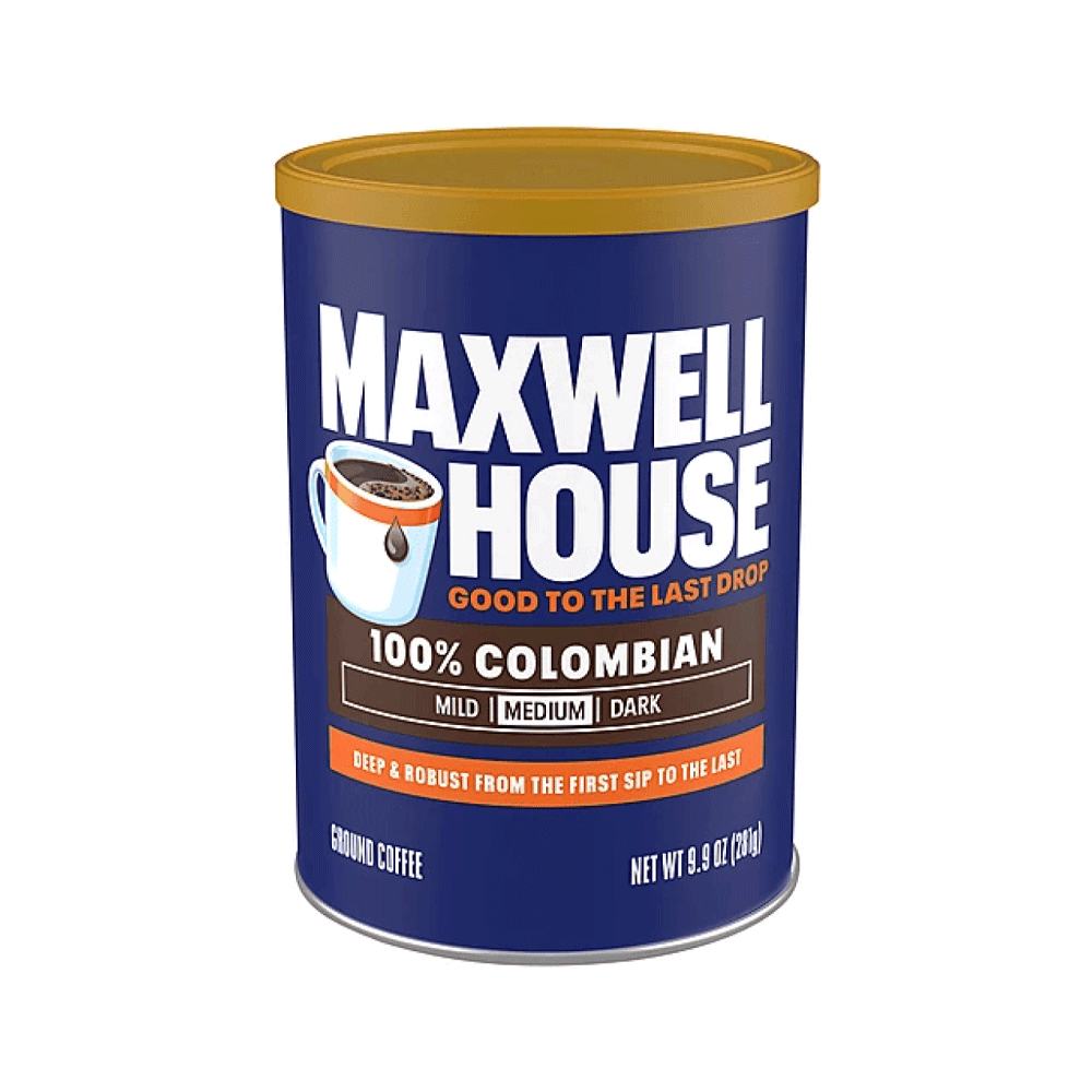 قهوة ماكسويل الامريكية وسط كولمبي 281 جرام*كرتون 6 علب    Maxwell American Coffee Medium Colombia 281g