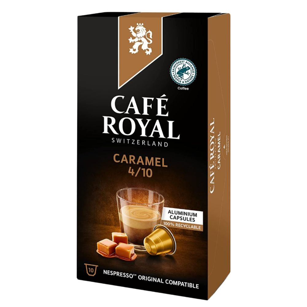 Cafe Royal قهوة كافي رويال كراميل كبسولات نسبريسو الأصلية Nespresso