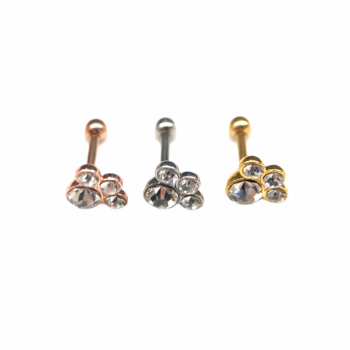 16g Paw Crystal Flat Back