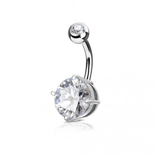 14g Crystal Balls Belly Ring