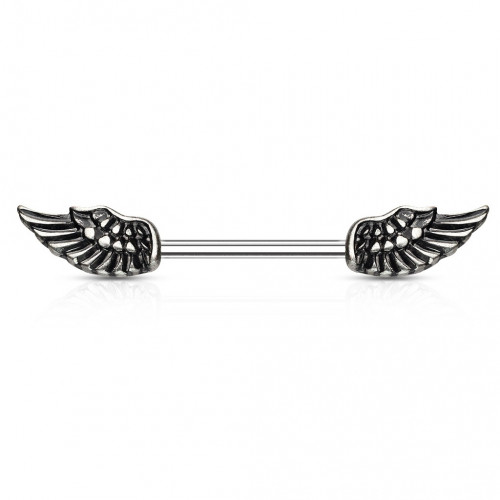 14g Angel Wings Nipple Barbell