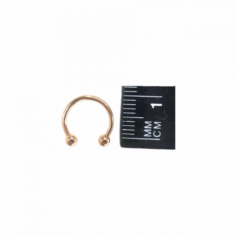 18g Rose Gold Horseshoe