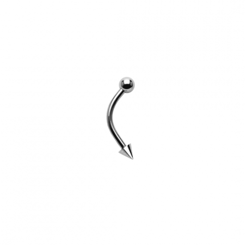 16g Ball & Spike Curved Barbell