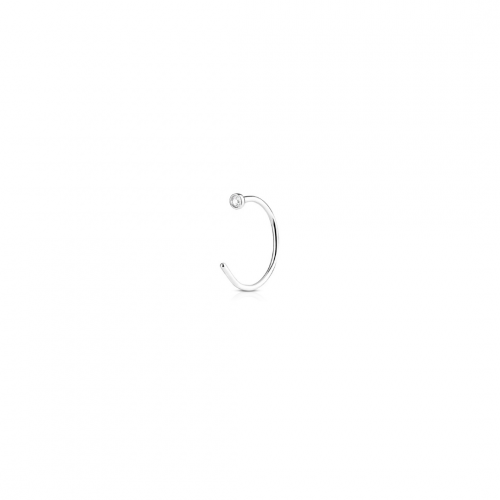 22g Silver Hoop Flat Disc
