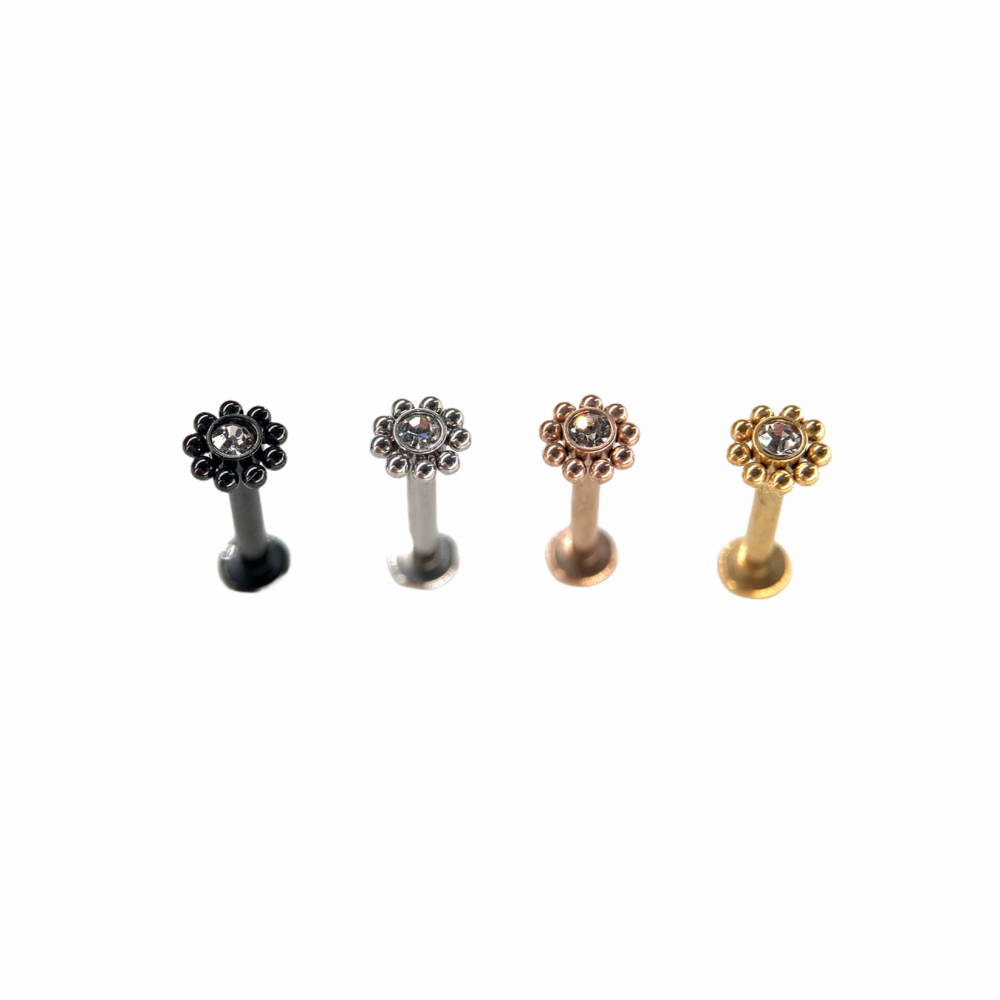 16g Flower Crystal Flat Back