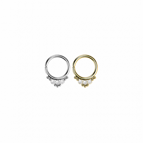 16g Silver Hoop Bendable