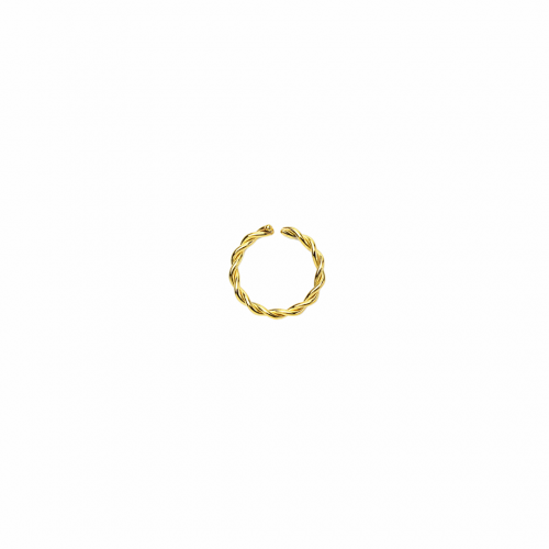 20g Gold Braided Hoop